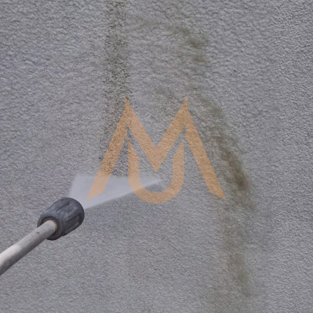 Szerokość strumienia wody przy myciu elewacji